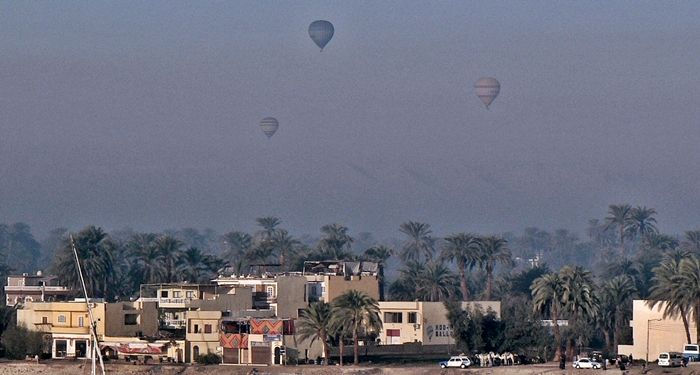 Hot-air ballooning over the west bank