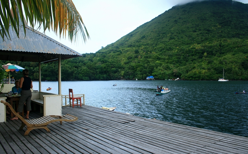 the active volcano Banda Api