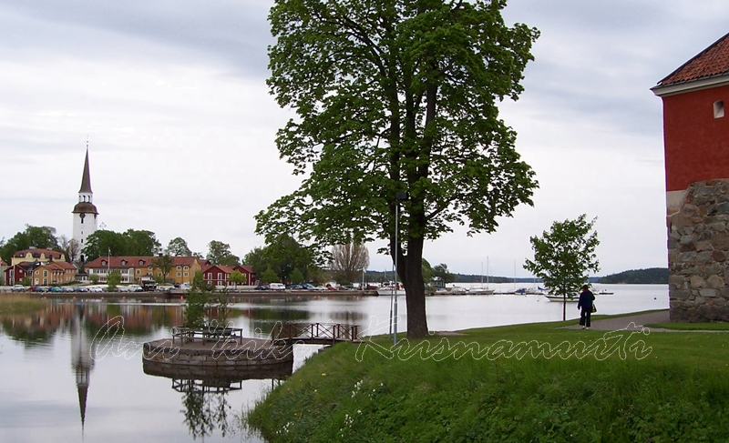 mariefred seen from gripsholm castle