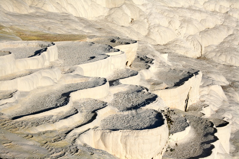 Travertine terrace formations