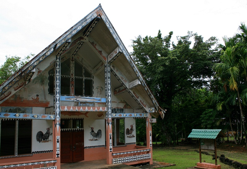 A traditional Palauan hut