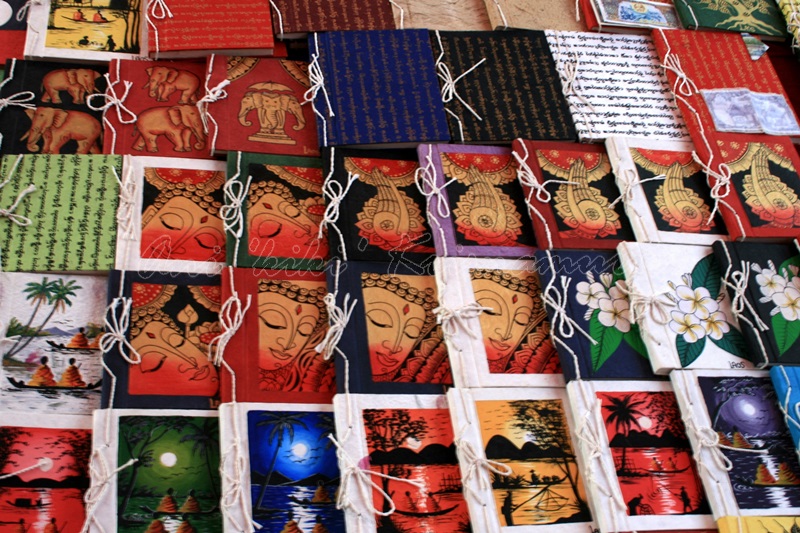 hmong night market, luang prabang, laos