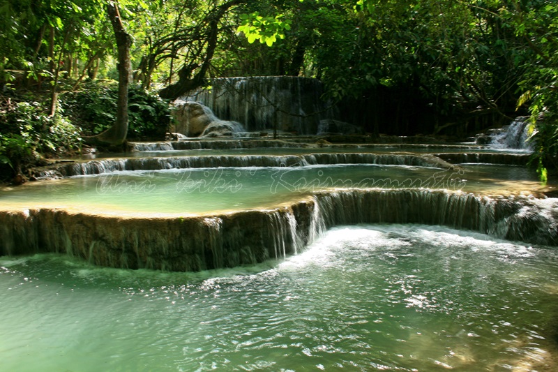kuang si falls, luang prabang, laos