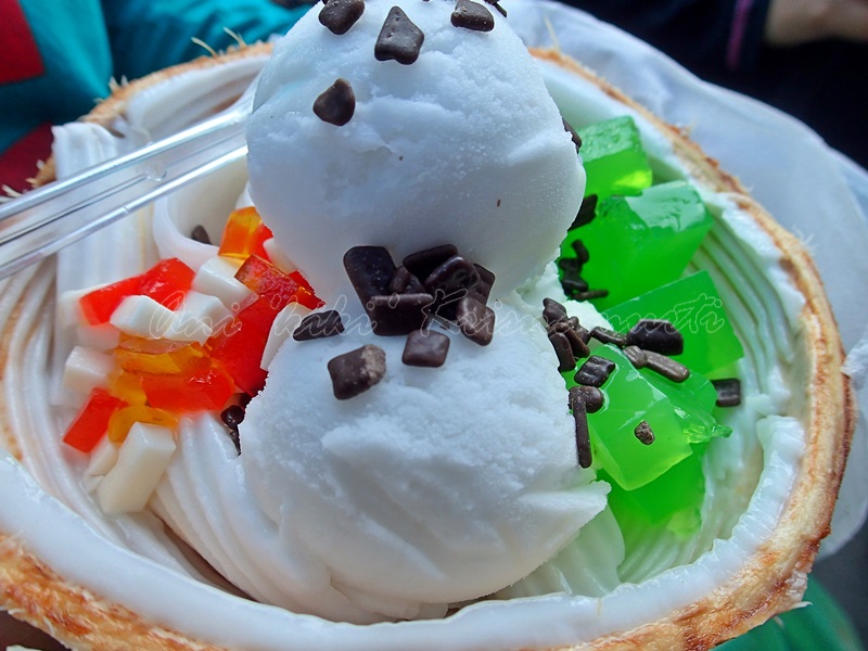 coconut ice cream, bangkok, thailand
