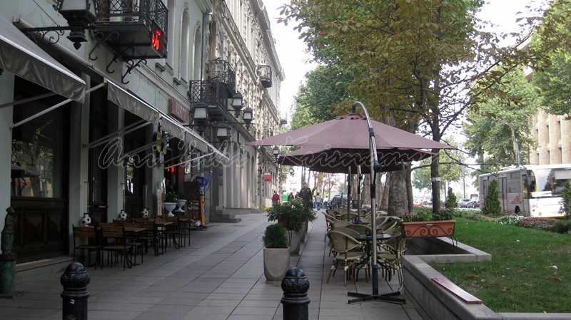 rustaveli avenue, tbilisi, georgia