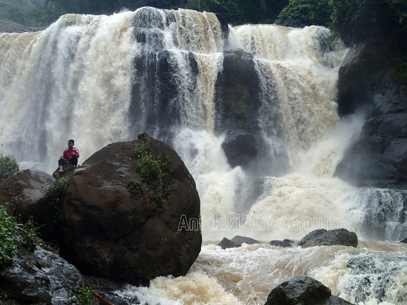 malela waterfall, west bandung